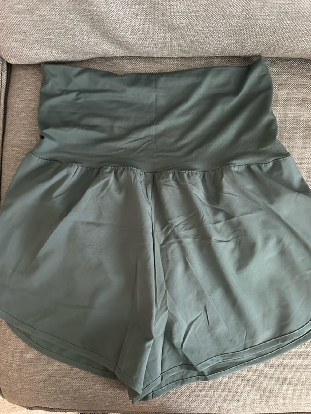 Zenana Outfitters Olive Green High-Rise Athletic Shorts - Picture 5 of 5